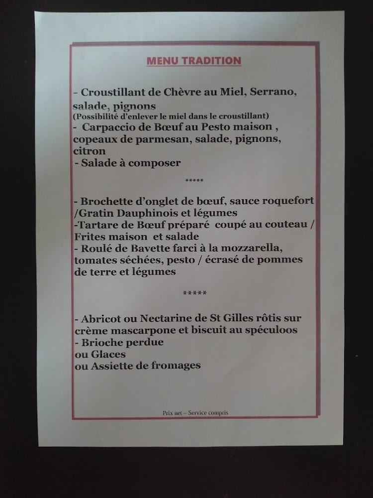 Le Jardin Secret saint Gilles gard - Menu Image 3